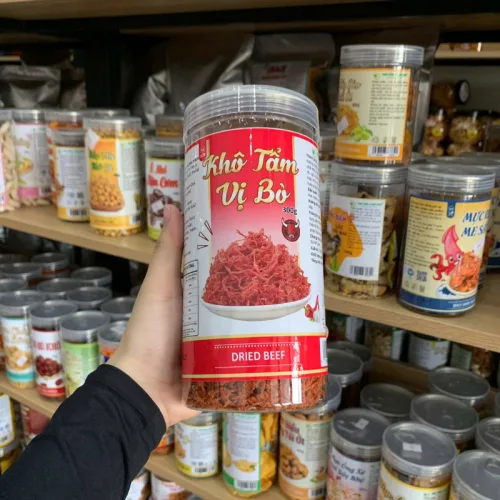 Khô Tẩm Vị Bò 300g Hộp Pet Thơm Ngon