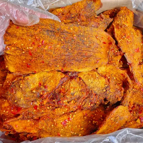 Khô Trâu Miếng Tẩm Vị Bò 500g Thơm Ngon Hộp