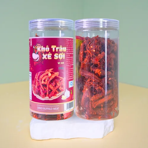 Khô Trâu Xé Sợi Tẩm Vị Bò 300g Thơm Ngon Hộp