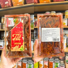 Khô Trâu Xé Sợi Tẩm Vị Bò Thơm Ngon 400g - Hộp Chữ Nhật Lớn