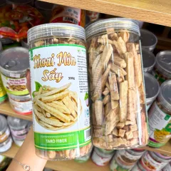Khoai Môn Sấy Sợi Cộng Giòn 300g Hộp Pet