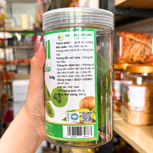 Kiwi Sấy Dẻo Thơm Ngon 350g Hộp Pet