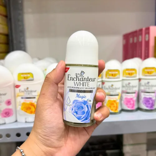 Lăn Khử Mùi Enchanteur Magic 72h 50ml - Lăn Nách Dưỡng Sáng Da Màu Xanh Dương