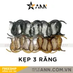 Lố 12 Kẹp Càng Cua 3 Răng 2 Màu Nâu Và Đen