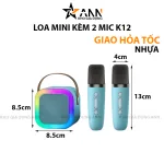Loa Bluetooth Mini Kèm 2 Mic Karaoke