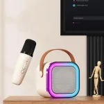 Loa Bluetooth Mini Kèm 2 Mic Karaoke