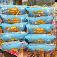 Lốc 10 Cái Bánh Bông Lan Tươi Trứng Sữa Kim Nguyên Vị Phô Mai 60g - Bịch Xanh Dương
