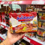 Lốc 5 Gói Mì Trộn Mi Sedaap Goreng Vị Gà Nướng Lá Chanh 445g (89g x 5 Gói) - Mì Sedaap Goreng Indonesia