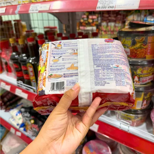 Lốc 5 Gói Mì Trộn Mi Sedaap Goreng Vị Gà Nướng Lá Chanh 445g (89g x 5 Gói) - Mì Sedaap Goreng Indonesia