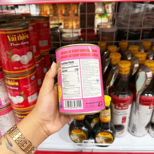 Long Nhãn Nước Đường Long An Lon 565g