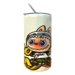 Ly Giữ Nhiệt Labubu 600ml Kèm Ống Hút 16x7.5x7.5cm