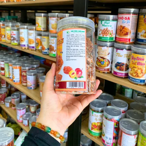 Mận Sấy Chanh Muối Thơm Ngon 500g - Hũ Pet