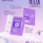 Mặt Nạ Thạch Collagen Meea Organic Màu Tím Bakuchiol Retinol Mask Hộp 5 Miếng