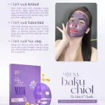 Mặt Nạ Thạch Collagen Meea Organic Màu Tím Bakuchiol Retinol Mask Hộp 5 Miếng
