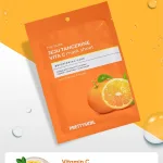 Mặt Nạ Vitamin C Prettyskin Jeju Tangerine Hộp 10 miếng