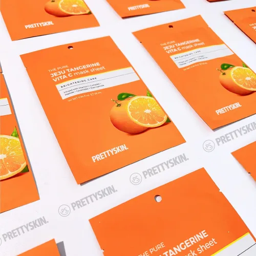 Mặt Nạ Vitamin C Prettyskin Jeju Tangerine Hộp 10 miếng