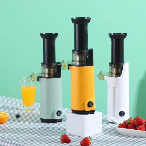 Máy Ép Chậm Nhỏ Nineshied KB F6B Máy Ép Trái Cây Kèm 2 Ly Nhựa 37.5x10cm