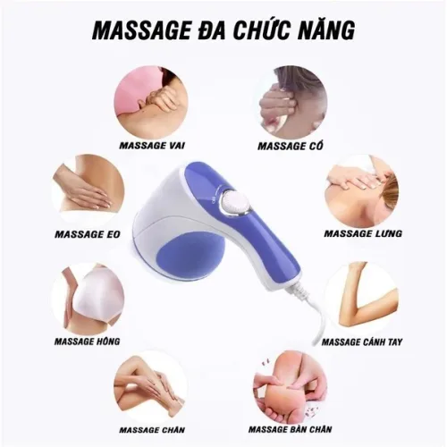 Máy Massage Cầm Tay Đa Chức Năng 11x25x18cm