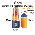 Máy Xay Sinh Tố Kèm Nắp Đậy 310ml 20x8.5cm