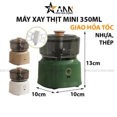 Máy Xay Thịt Mini Đế Vuông 350ml