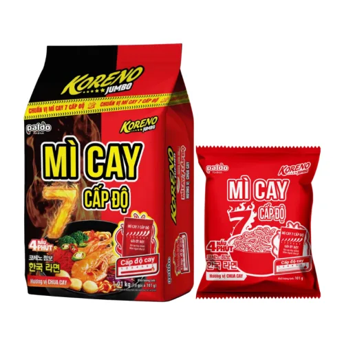 Mì Cay 7 Cấp Độ Koreno - Mì Cay Hàn Quốc 10 Gói
