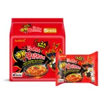Mì Cay Samyang Bludak Đỏ 2x Hàn Quốc Lốc 5 Gói (140g/Gói) - Mì Khô Gà Siêu Cay 2x Màu Đỏ