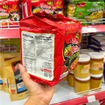 Mì Cay Samyang Bludak Đỏ 2x Hàn Quốc Lốc 5 Gói (140g/Gói) - Mì Khô Gà Siêu Cay 2x Màu Đỏ