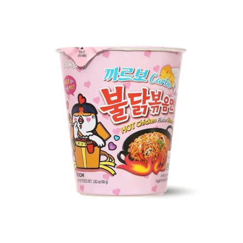 Mì Ly Mì Cay Samyang Carbonara Gà Hồng 80g - Mì Phô Mai Hàn Quốc Samyang