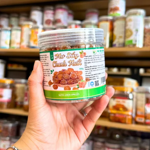 Mơ Sấy Chanh Muối Mini 300g - Hộp Pet