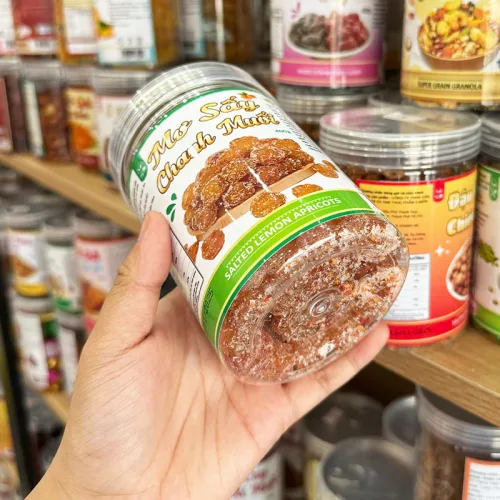 Mơ Sấy Chanh Muối Thơm Ngon 400g - Hũ Pet