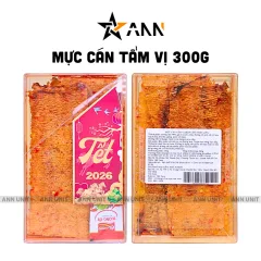 Mực Cán Tẩm Vị 300g - Hộp Chữ Nhật Lớn Hộp Quà Tết 2026