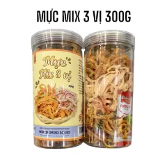Mực Mix 3 Vị Thơm Ngon Hộp Pet