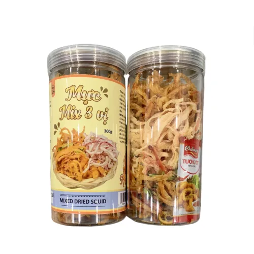 Mực Mix 3 Vị Thơm Ngon Hộp Pet