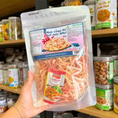 Mực Ống Xé Sợi Sấy Khô 300g - Túi Zip Bạc