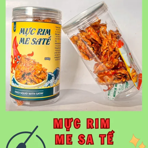 Mực Rim Me Sa Tế Chuẩn Vị 300g Hộp