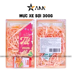 Mực Sợi Hấp Dẫn 300g Hộp Chữ Nhật Lớn Hộp Quà Tết 2026