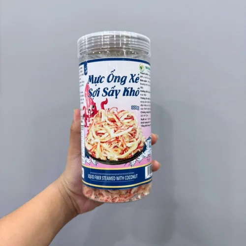 Mực ống Xé Sợi Sấy Khô 300g Hộp