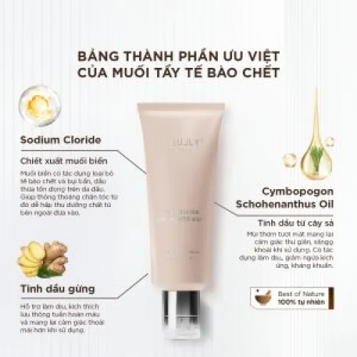 Muối Tẩy Tế Bào Chết Da Đầu Muối Biển Vijully Dành Cho Tóc Nhuộm