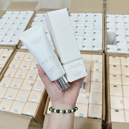 Muối Tẩy Tế Bào Chết Da Đầu Muối Biển Vijully Màu Trắng Cho Tóc Tự Nhiên