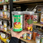 Mứt Ngũ Quả Thơm Ngon (Ô Mai Đào Hồng, Ô Mai Đào Bổ, Ô Mai Mận Cơm, Kiwi Sấy Dẻo, Xoài Sấy Dẻo) 500g - Hũ Pet