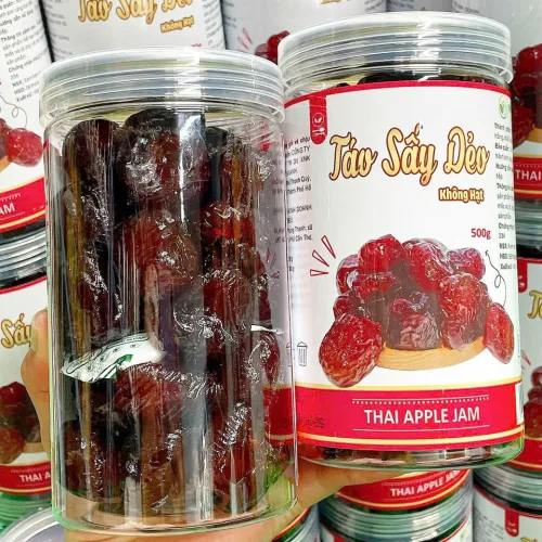 Táo Sấy Dẻo Không Hạt Thơm Ngon Hộp 500g
