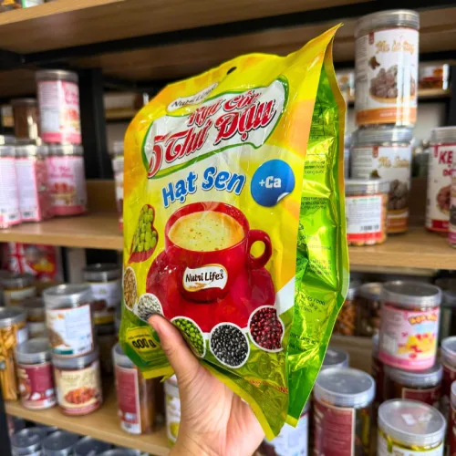 Ngũ Cốc 5 Thứ Đậu Hạt Sen Nutri Life's 400g - Ngũ Cốc Dinh Dưỡng 16 Gói
