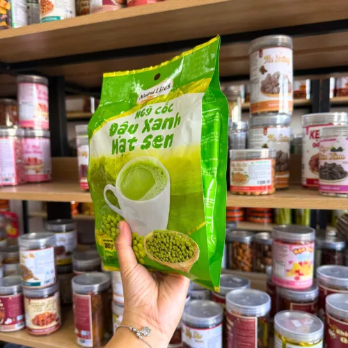 Ngũ Cốc Đậu Xanh Hạt Sen Nutri Life's 300g - Ngũ Cốc Dinh Dưỡng Nutri Life's 12 Gói