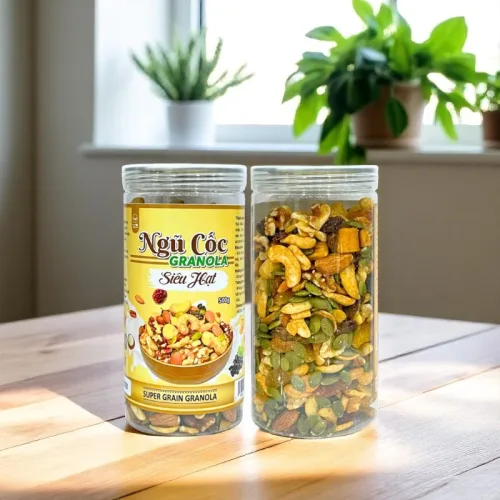 Ngũ Cốc Granola Siêu Hạt Hộp 500g Thơm Ngon hộp
