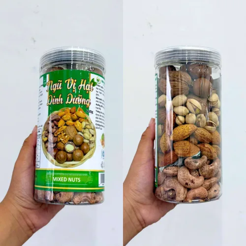 Ngũ Vị Hạt Dinh Dưỡng Thơm Ngon 500g Hộp Pet