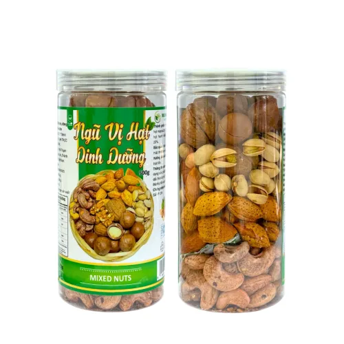 Ngũ Vị Hạt Dinh Dưỡng Thơm Ngon 500g Hộp Pet