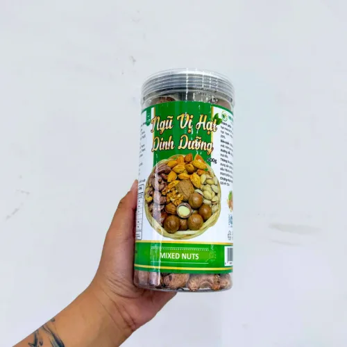Ngũ Vị Hạt Dinh Dưỡng Thơm Ngon 500g Hộp Pet
