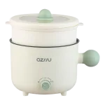 Nồi Lẩu Điện Mini 2 Tầng Đa Năng Kèm Giá Hấp Có Tay Cầm 1.8L 17.5x17.5x27cm