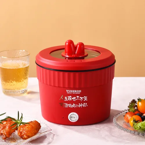 Nồi Lẩu Điện Mini Đa Năng 2 Nấc Nhiệt - Nồi Nấu Mì Dung Tích 1.5L 18cm