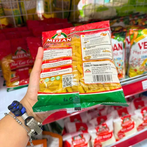 Nui Cao Cấp Meizan Ống Dài - Nui Meizan Màu Vàng 400g